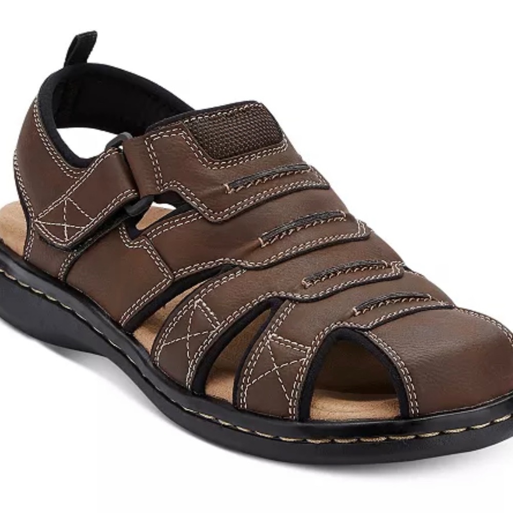 NWT Mens Dockers Seahorse sandals brown Size 9